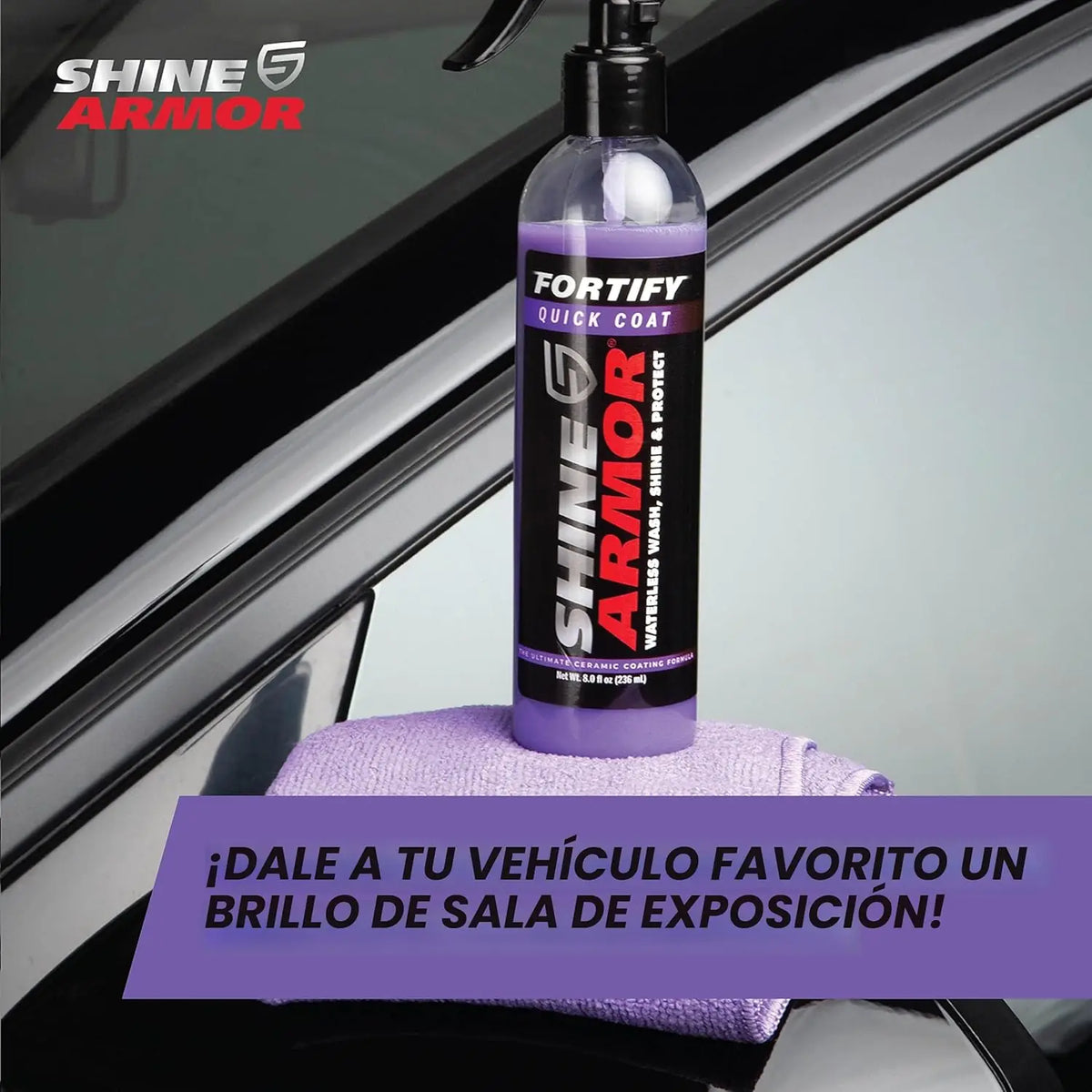 Auto Siempre Brillante, Sin Lavarlo: Revestimiento Cerámico 3 en 1 🚘🛡️Shine Armor™. Oferta 50% Hoy!