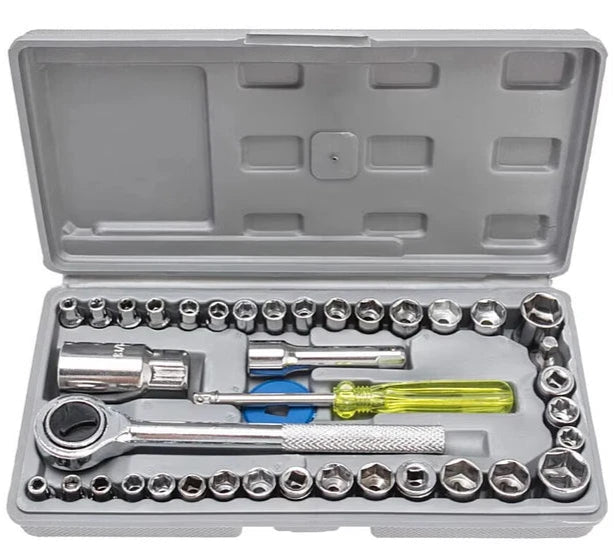 Juego de Herramientas 40 Piezas | Set de Dados Multiusos con Estuche