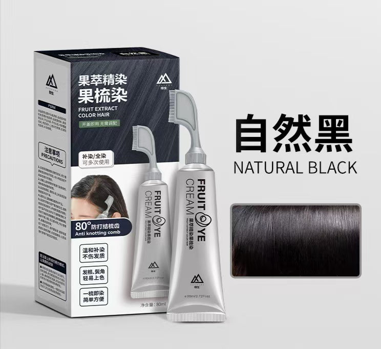 FruitDye™ Tinte Natural para el cabello con peine aplicador.