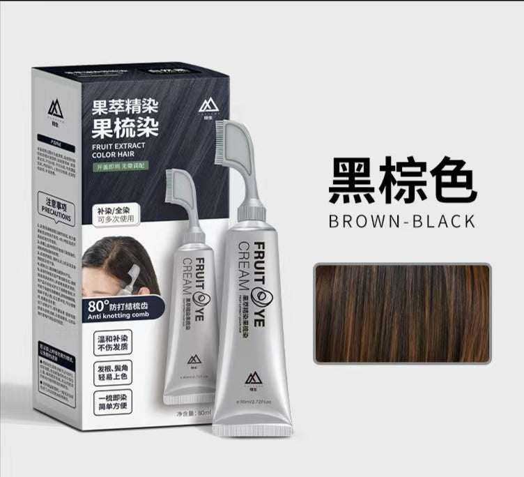 FruitDye™ Tinte Natural para el cabello con peine aplicador.