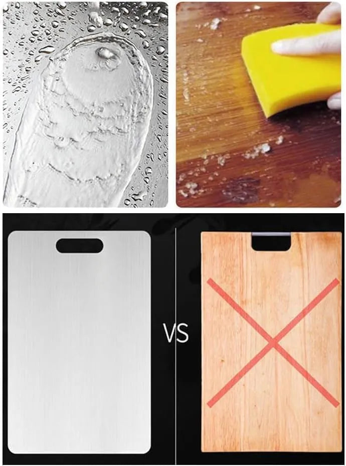 No contamines más tu comida sin darte cuenta, usa TitanSafe™ tabla de titanio.