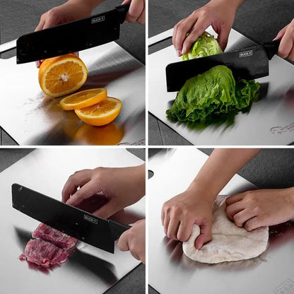 No contamines más tu comida sin darte cuenta, usa TitanSafe™ tabla de titanio.