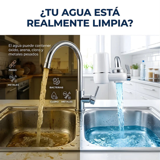 Filtro de Agua 8 etapas de limpieza.