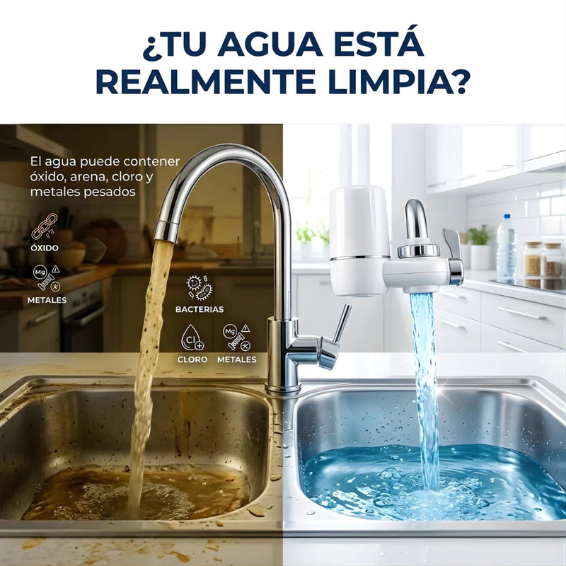 Filtro de Agua 8 etapas de limpieza.