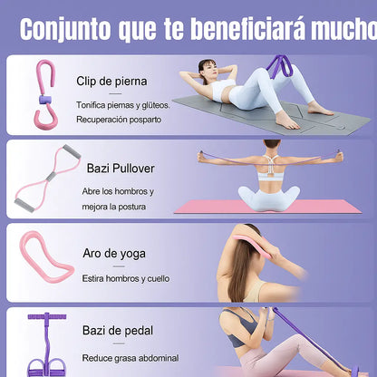 💪 Dile adiós al dolor de espalda y la flacidez: con el Set de BodyBand™ Entrena todo tu Cuerpo sin salir de Casa.