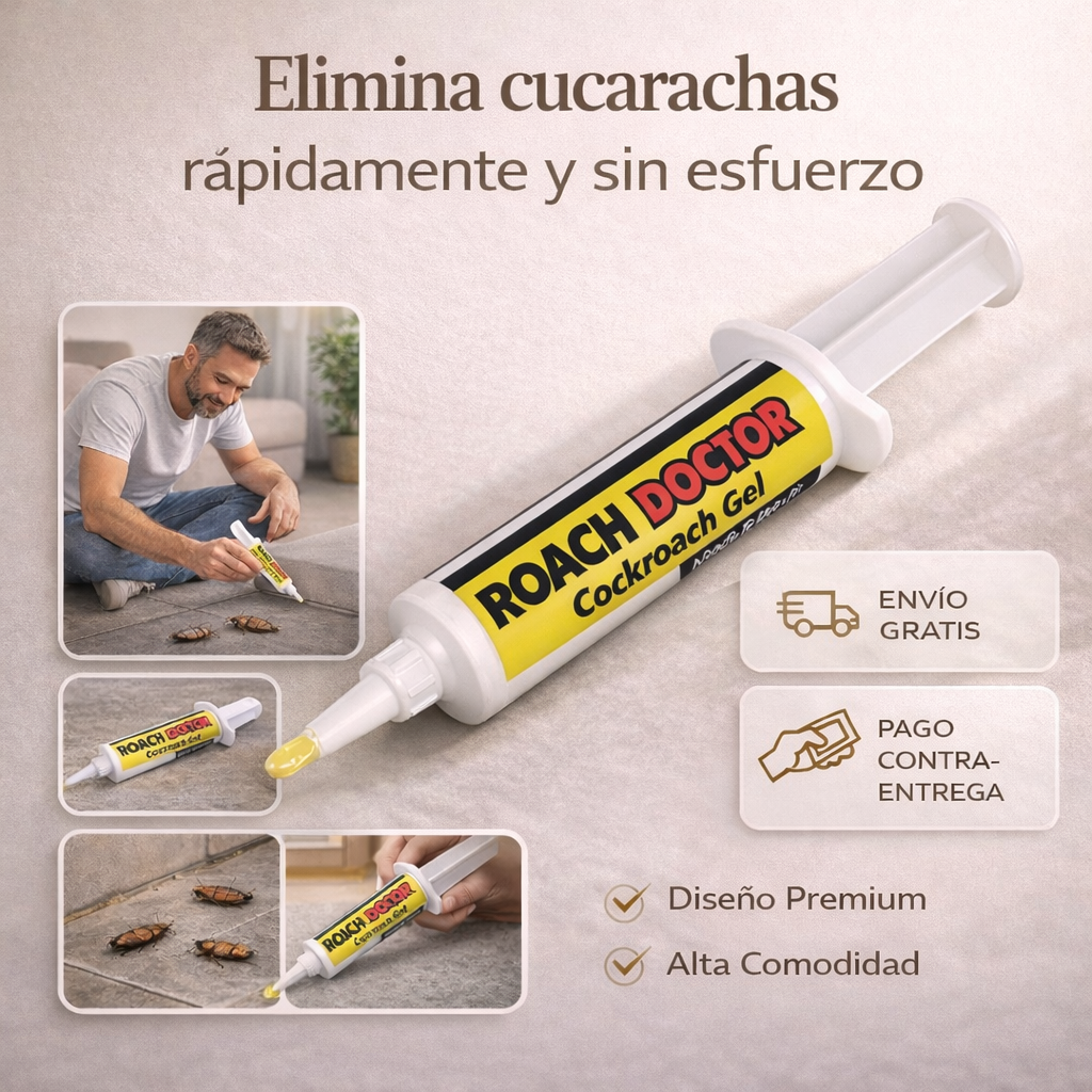 Olvídate de las cucarachas en tu hogar y recupera la tranquilidad en cocina y baño.