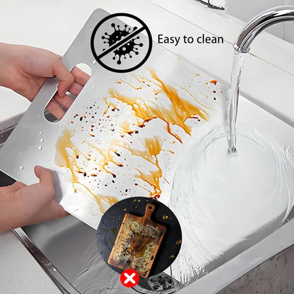No contamines más tu comida sin darte cuenta, usa TitanSafe™ tabla de titanio.
