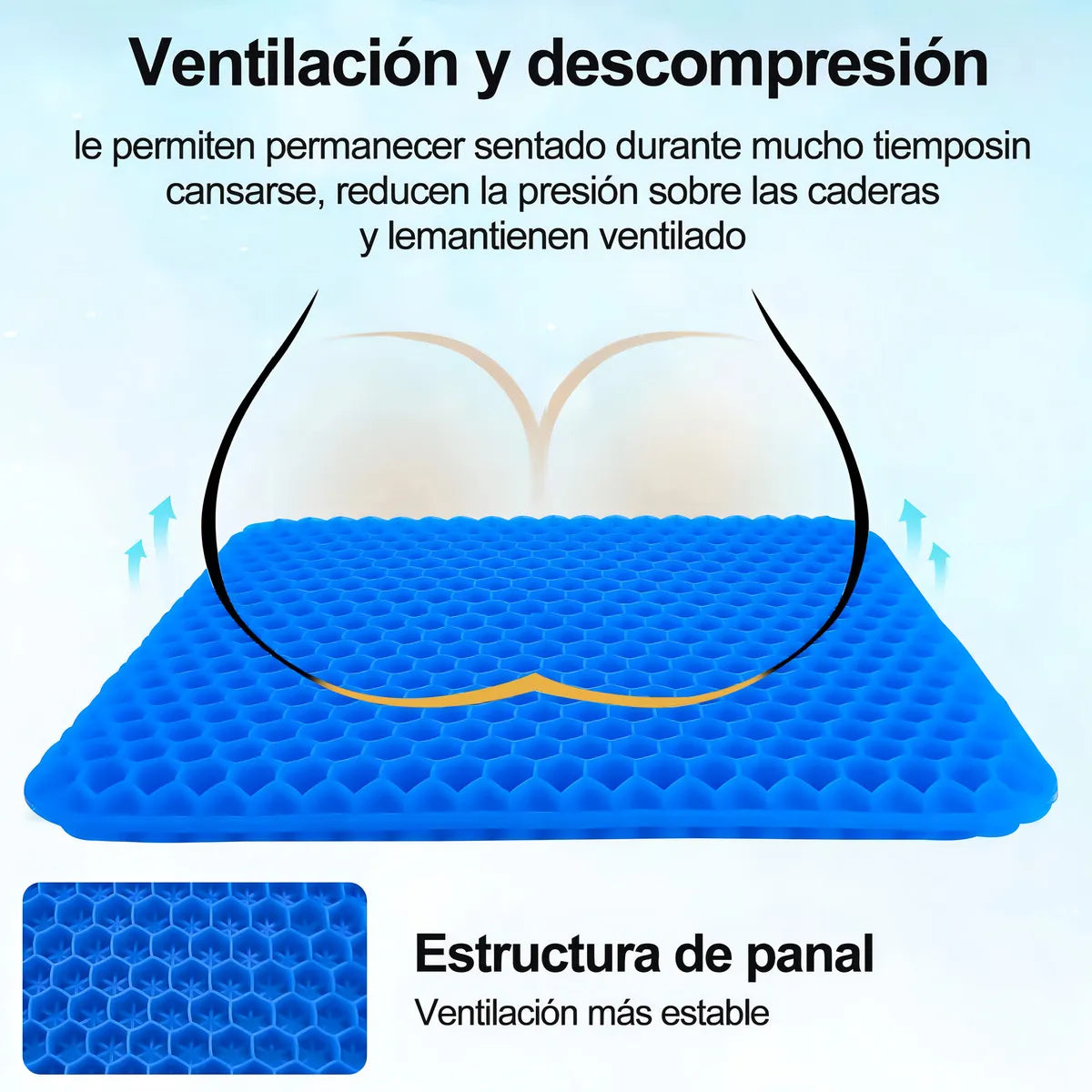 No aguantes más el dolor al sentarte. Sentiras el cambio desde el primer uso – Vive con comodidad.