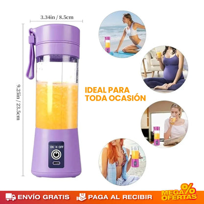 ¿Sin tiempo ni cocina? En segundos tu bebida lista con QuiclyBat™ — llévala donde quieras.