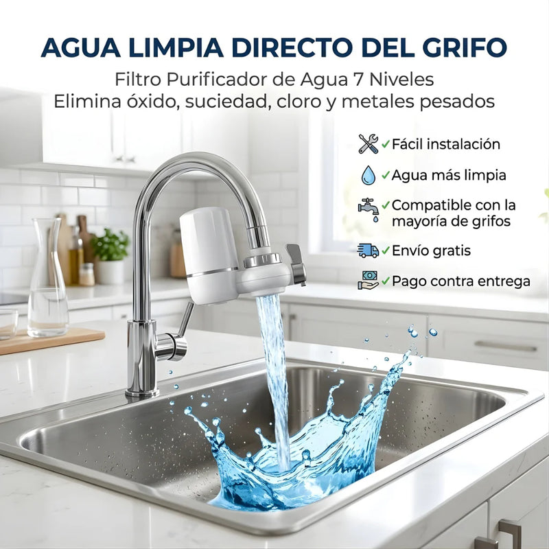 Filtro de Agua 7 etapas de limpieza con ceramica.