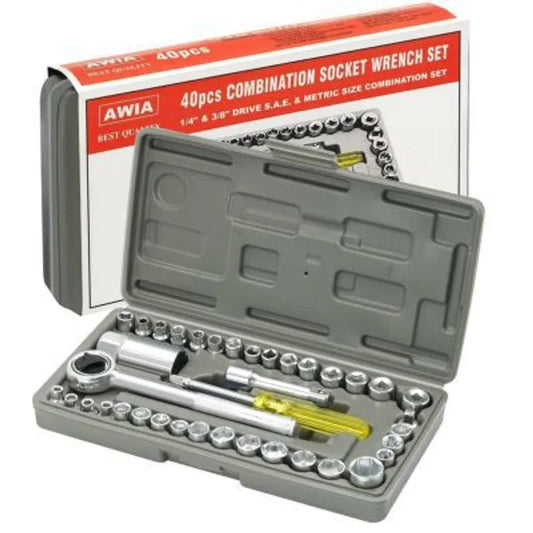 Juego de Herramientas 40 Piezas | Set de Dados Multiusos con Estuche