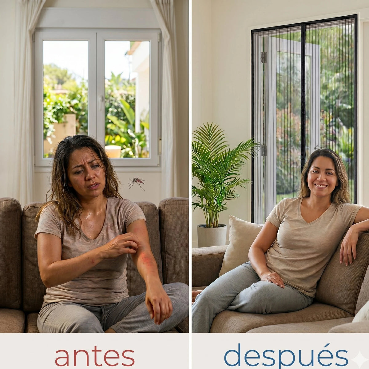 No más calor, mosquitos, ni picaduras desde hoy.