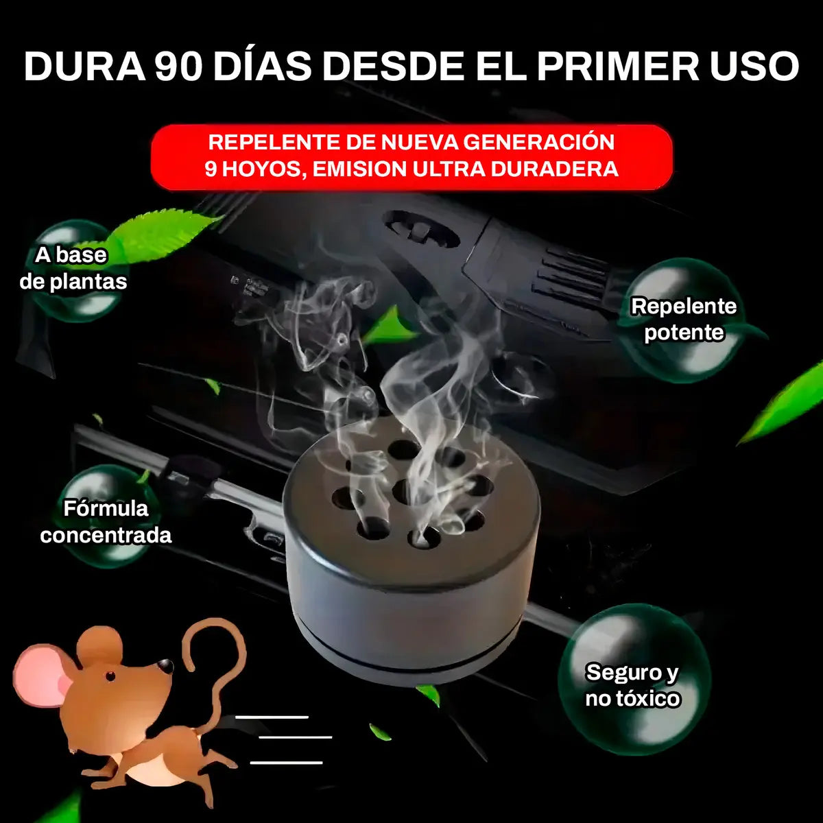 Sin ratones, sin daños, sin infecciones.