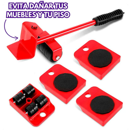 Mueve muebles pesados en segundos sin lastimar tu espalda ni rayar tu piso.