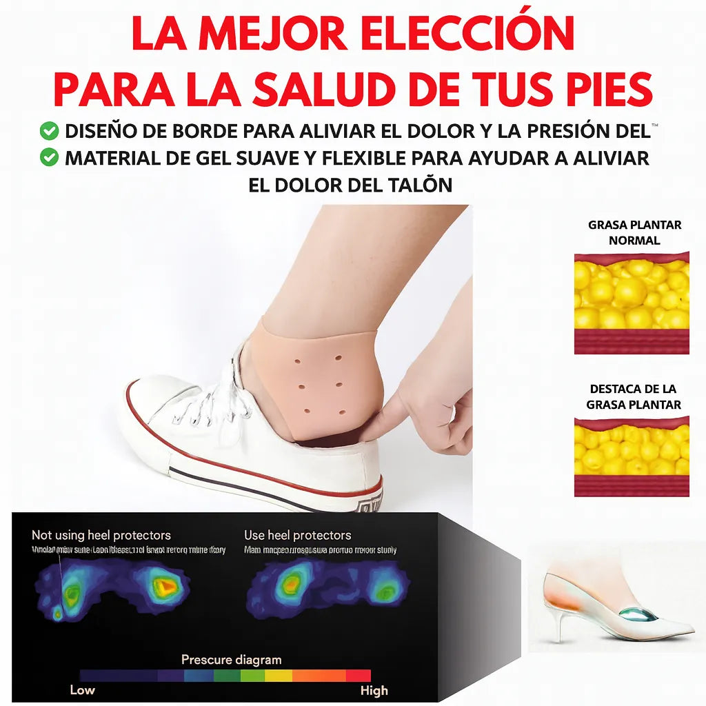 Taloneras Ortopédicas Invisibles transpirables - HeelPads™ I Pocas Unidades Disponibles.