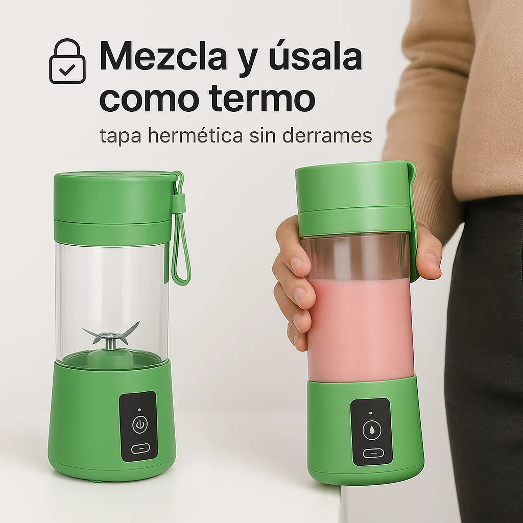 ¿Sin tiempo ni cocina? En segundos tu bebida lista con QuiclyBat™ — llévala donde quieras.