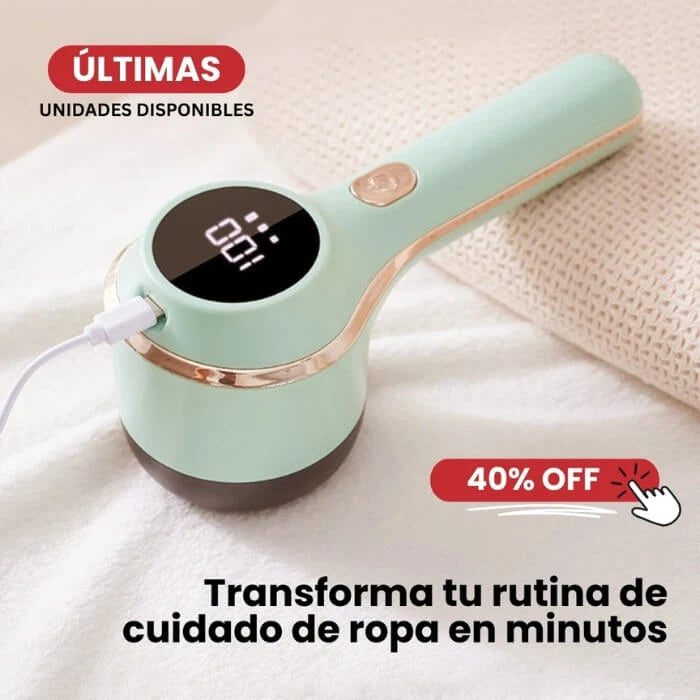 Quita pelusa Digital recargable