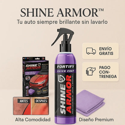 Auto Siempre Brillante, Sin Lavarlo: Revestimiento Cerámico 3 en 1 🚘🛡️Shine Armor™. Oferta 50% Hoy!