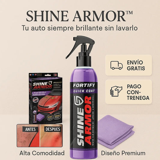 Auto Siempre Brillante, Sin Lavarlo: Revestimiento Cerámico 3 en 1 🚘🛡️Shine Armor™. Oferta 50% Hoy!