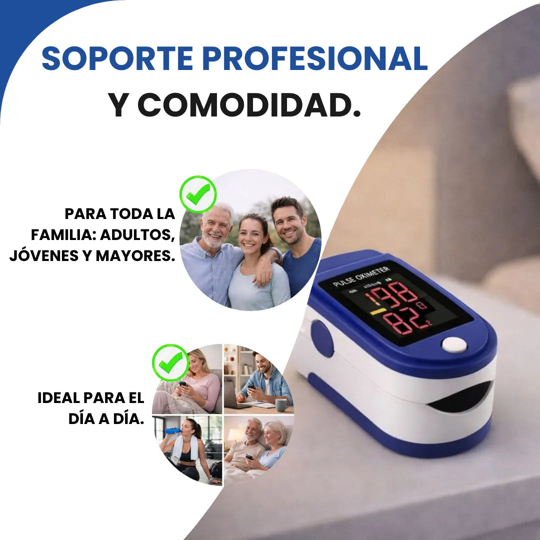 Ten control sobre tu Salud en segundos en tiempo real. Evita sustos.