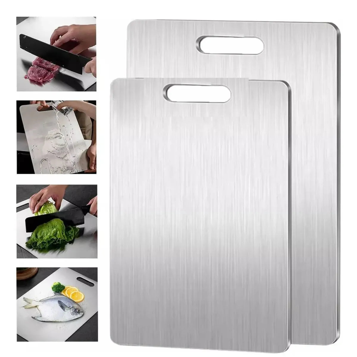 No contamines más tu comida sin darte cuenta, usa TitanSafe™ tabla de titanio.